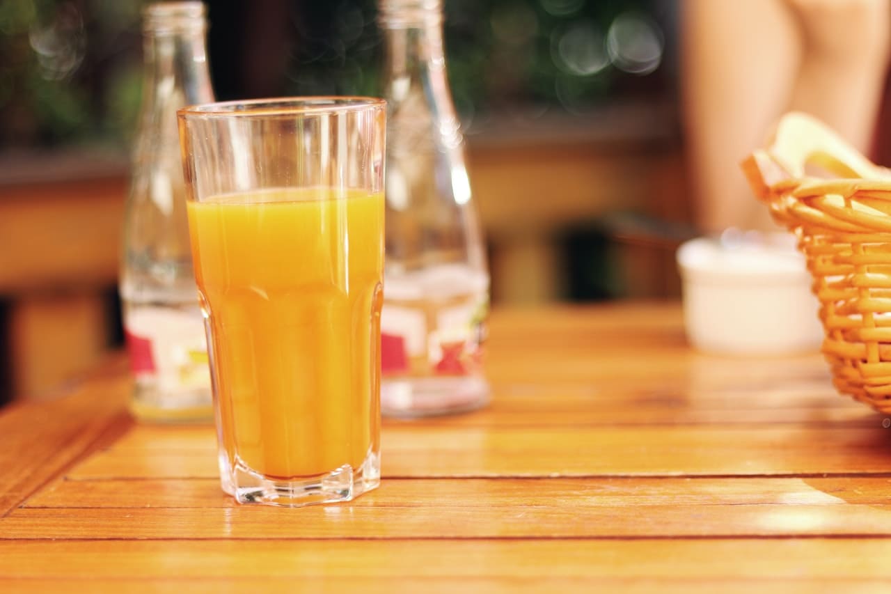 verre de jus d'orange 